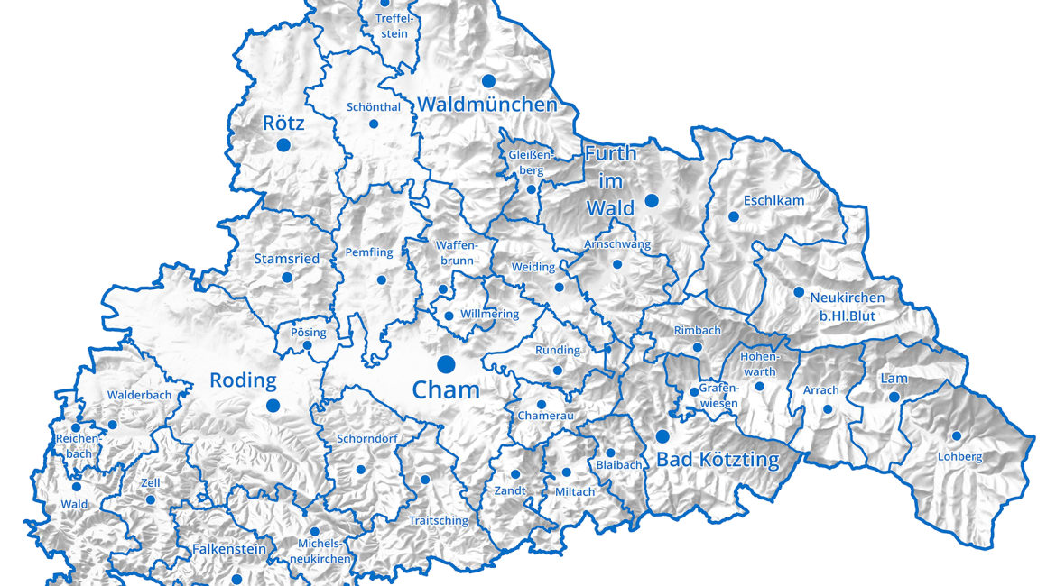 Gemeinden des Landkreis Cham