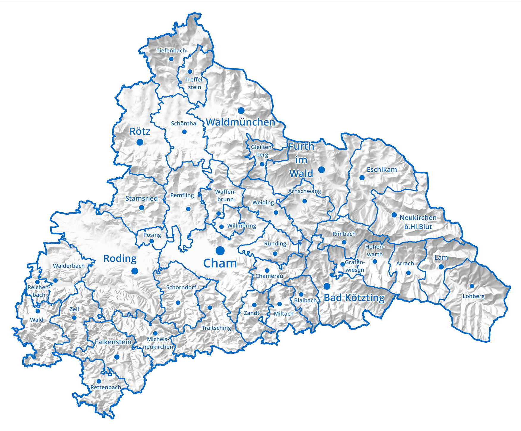 Gemeinden des Landkreis Cham